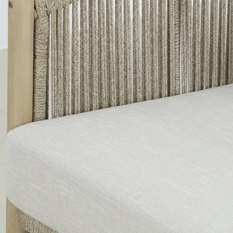 Cargue la imagen en el visor de la galería, Sofa doble de madera Tyson color natural - HUC40516