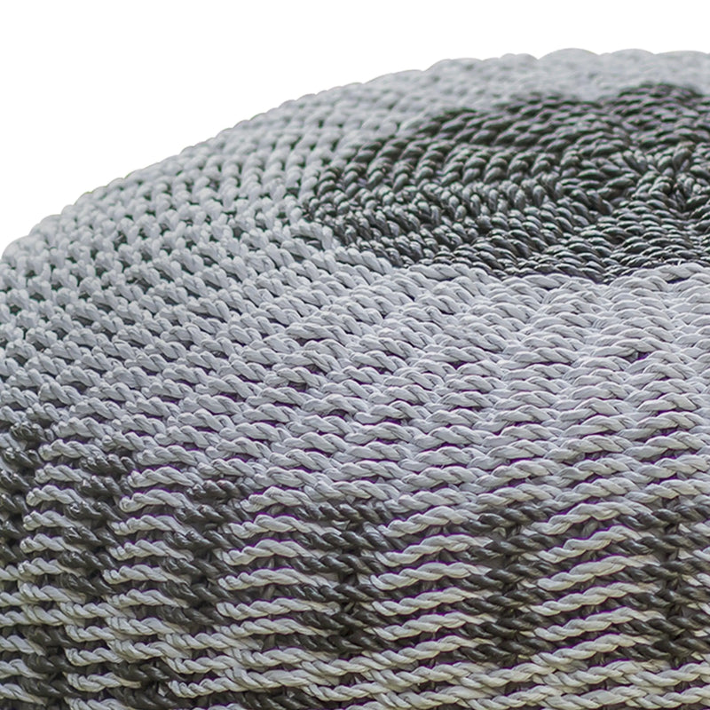 Cargue la imagen en el visor de la galería, Taburete Tejido de Decoiracion Interior & Exterior Tulum Negro -900453