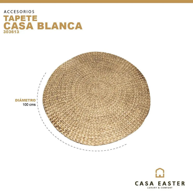 Cargue la imagen en el visor de la galería, Tapete Casablanca Decorativo Tejido Color Natural -303613