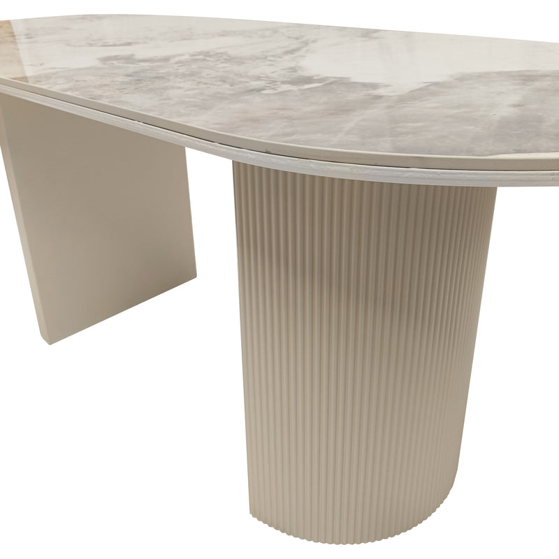 Cargue la imagen en el visor de la galería, Mesa de Comedor 1.8 M color Beige Valise - 410WW-Beige