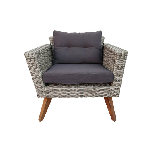 Sillon  de Ratan Color Carbon VITA BISTRO INDIVIDUAL-BIS-S