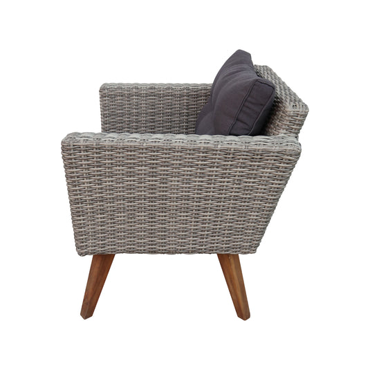 Sillon  de Ratan Color Carbon VITA BISTRO INDIVIDUAL-BIS-S