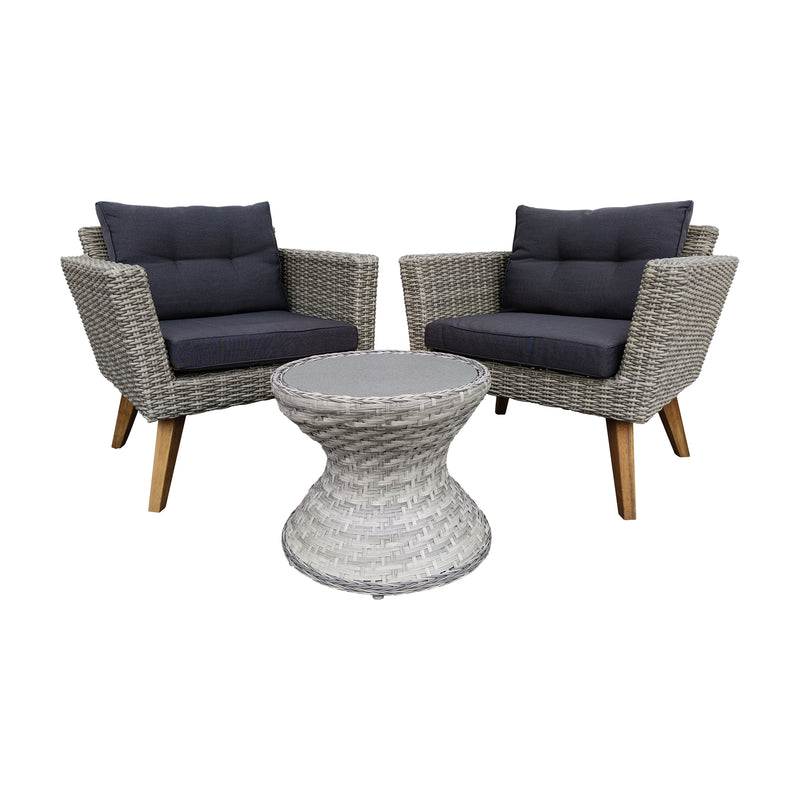 Cargue la imagen en el visor de la galería, Set Bistro Vita + Ramon color Carbon