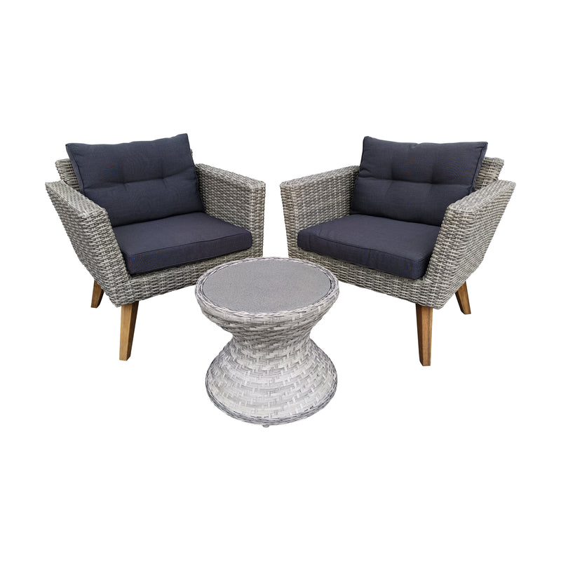 Cargue la imagen en el visor de la galería, Set Bistro Vita + Ramon color Carbon