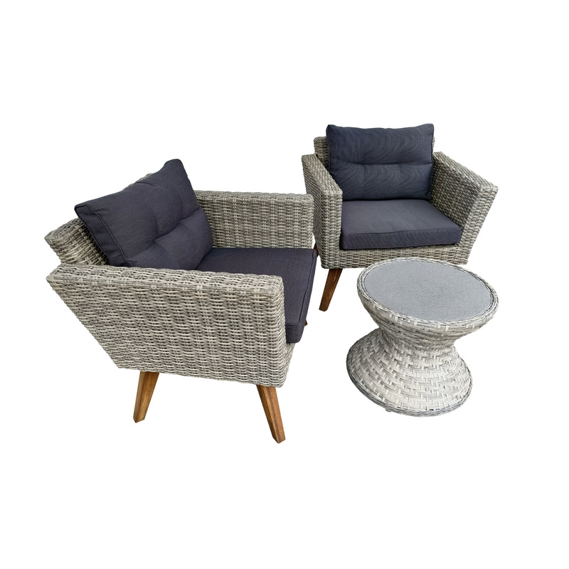 Cargue la imagen en el visor de la galería, Set Bistro Vita + Ramon color Carbon