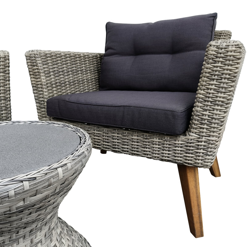 Cargue la imagen en el visor de la galería, Set Bistro Vita + Ramon color Carbon