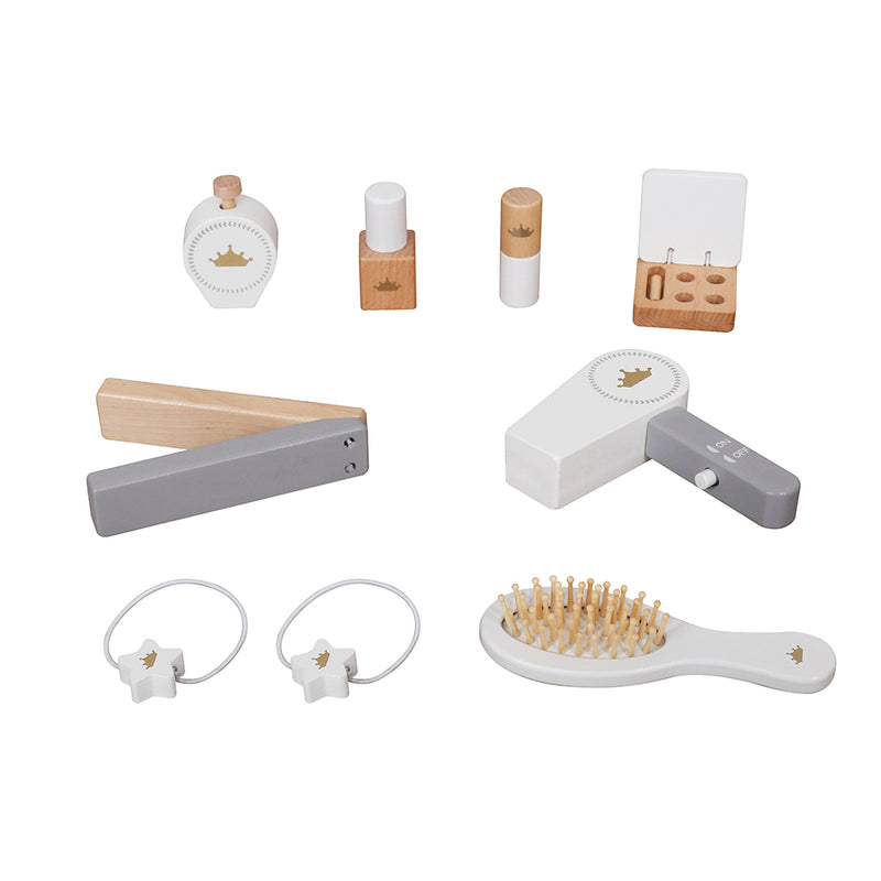 Cargue la imagen en el visor de la galería, Tocador Infantil de princesas en madera color blanco - W08H206