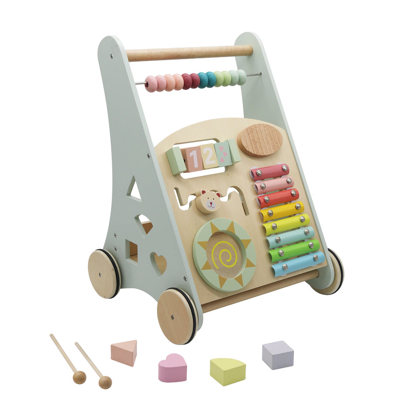 Cargue la imagen en el visor de la galería, Andadera para bebe interactiva de madera - W08J001G-2