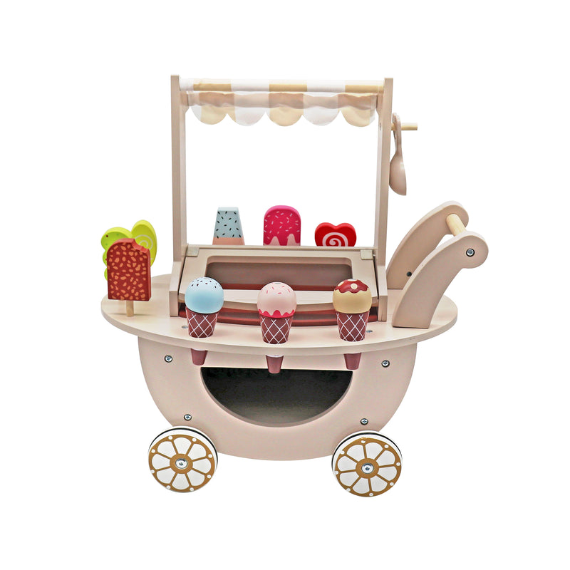 Load image into Gallery viewer, Pink children's ice cream cart toy - W10A148A