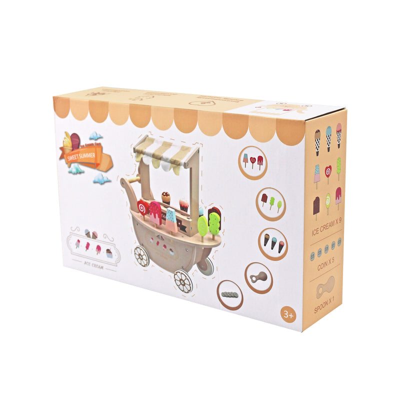 Load image into Gallery viewer, Pink children's ice cream cart toy - W10A148A