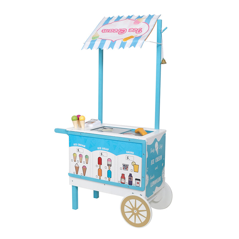 Cargue la imagen en el visor de la galería, Kit infantil Carrito de comida de madera - W10A207