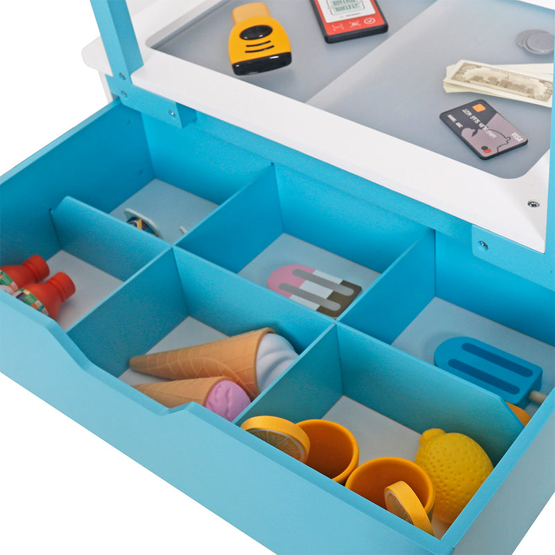 Cargue la imagen en el visor de la galería, Kit infantil Carrito de comida de madera - W10A207