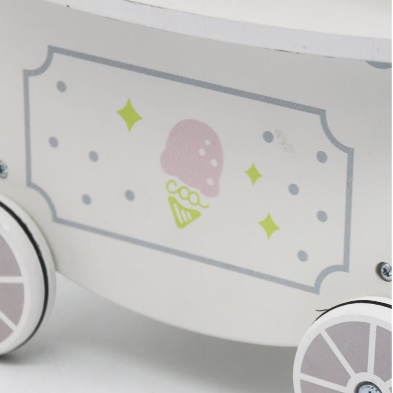 Load image into Gallery viewer, White children's ice cream cart toy - W10A234