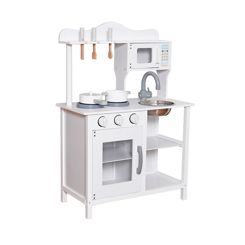 Cargue la imagen en el visor de la galería, Juego de cocina de madera color Blanco - W10C404H