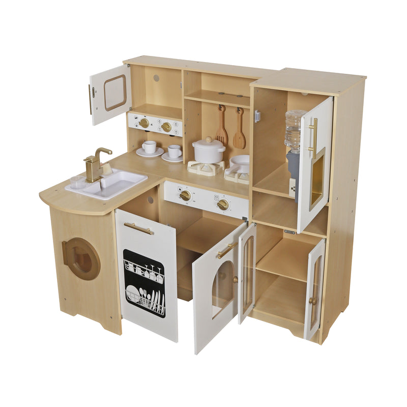 Cargue la imagen en el visor de la galería, Juego de cocina de lujo eléctrica color Café - W10C968