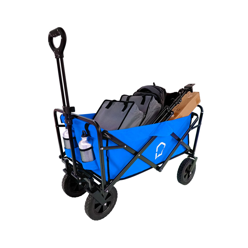 Cargue la imagen en el visor de la galería, Carrito plegable Azul, Vagón portátil de Gran Capacidad Para Exterior WAGON -WG-01B