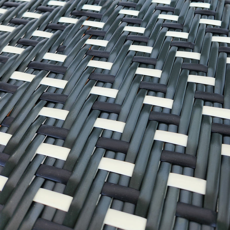 Cargue la imagen en el visor de la galería, Silla de Rattan para Exterior Color negro&café WILLSI 50 - WIL50