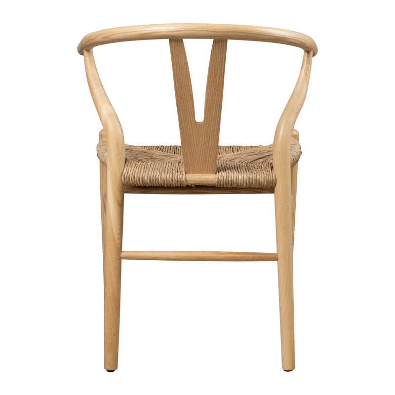 Cargue la imagen en el visor de la galería, Silla de madera para interior Wishbone color Natural - XNR098-B