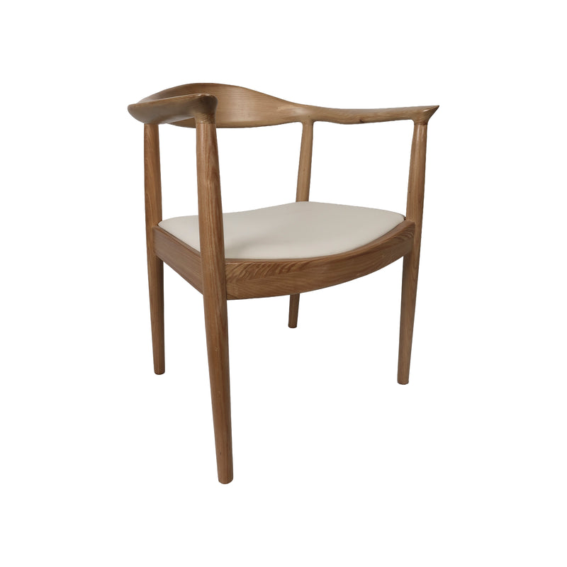 Cargue la imagen en el visor de la galería, Silla de madera para interior XN1748 color natural con beige - XN1748BE