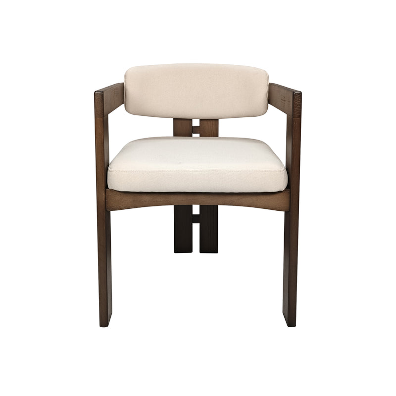 Cargue la imagen en el visor de la galería, Silla de Madera para interior XN23905BEIGE color blanco & beige - XN23905BEIGE