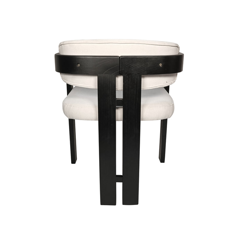 Cargue la imagen en el visor de la galería, Silla de Madera para interior XN23905GREY color negro & y gris claro- XN23905GREY