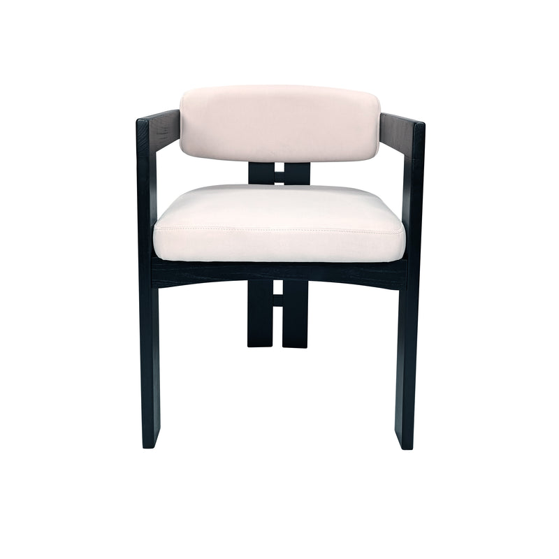 Cargue la imagen en el visor de la galería, Silla de Madera para interior XN23905WHITE color blanco & negro - XN23905WHITE