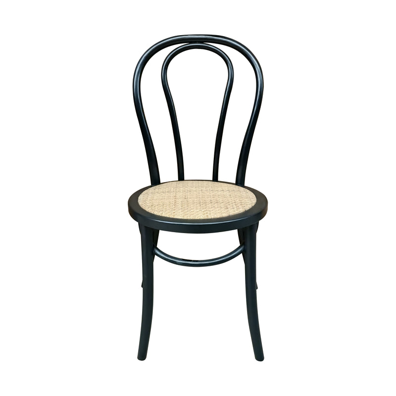 Cargue la imagen en el visor de la galería, Silla de madera para interior XNR335BLACK color negro - XNR335BLACK