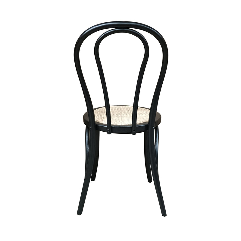 Cargue la imagen en el visor de la galería, Silla de madera para interior XNR335BLACK color negro - XNR335BLACK