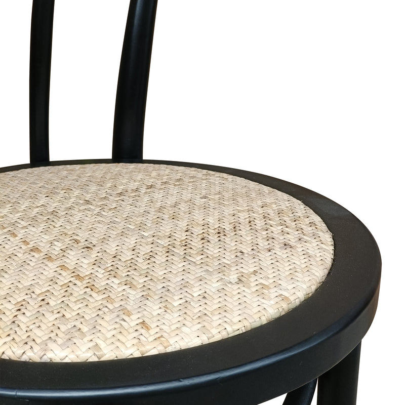 Cargue la imagen en el visor de la galería, Silla de madera para interior XNR335BLACK color negro - XNR335BLACK