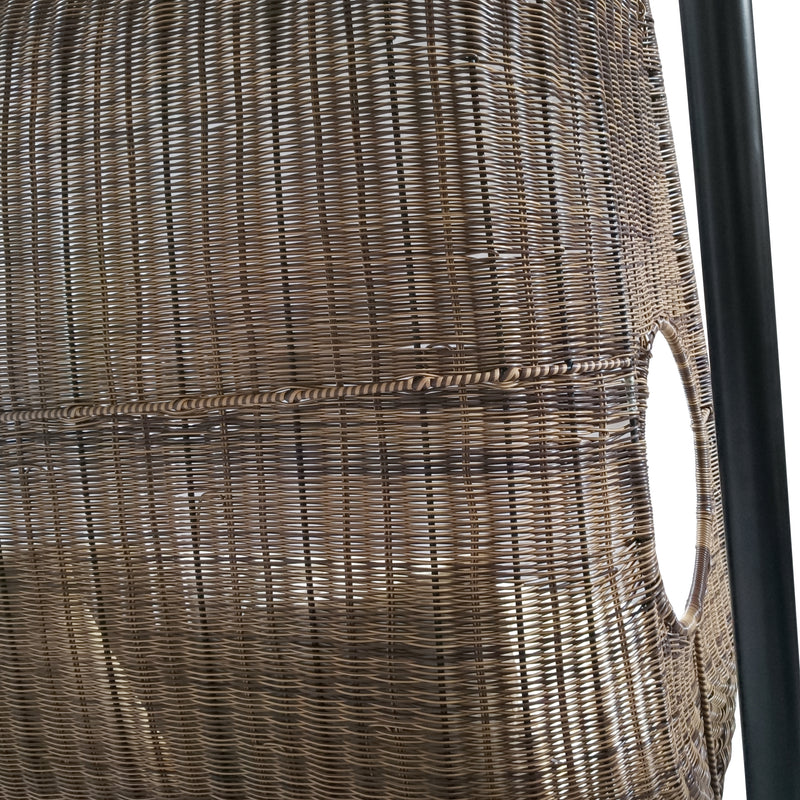 Cargue la imagen en el visor de la galería, Columpio Doble color Cafe de Ratan - Y9048-CA