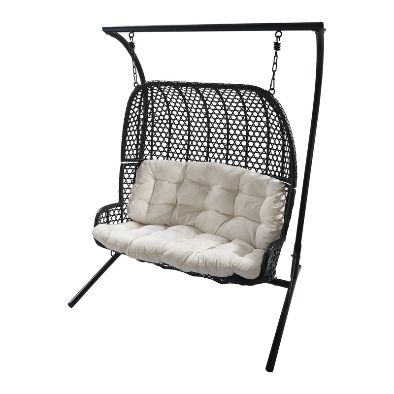 Cargue la imagen en el visor de la galería, Columpio Y9222 Doble Hanging Negro - Y9222