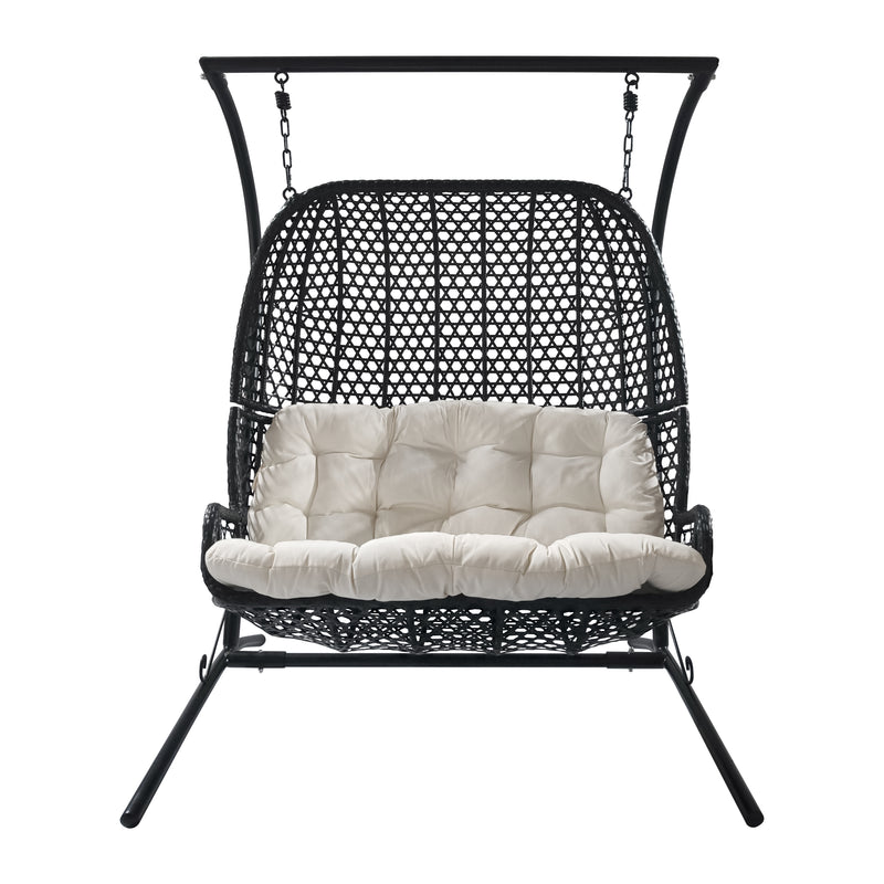 Cargue la imagen en el visor de la galería, Columpio Y9222 Doble Hanging Negro - Y9222