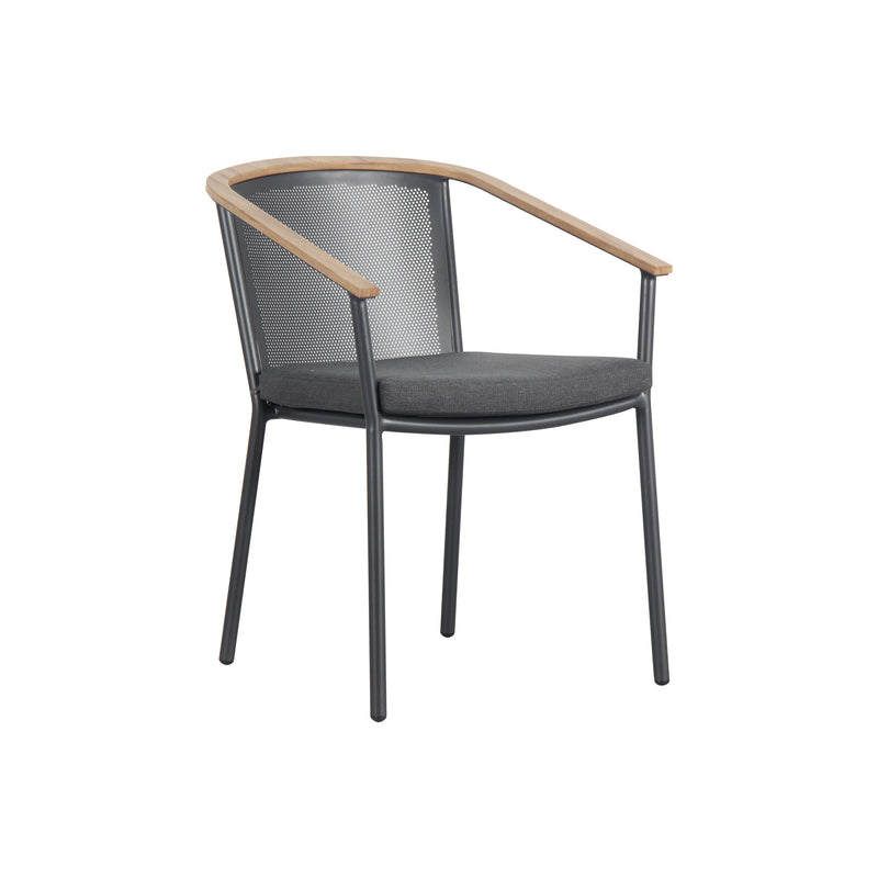 Cargue la imagen en el visor de la galería, Silla Zaid para Interior y Experior Color Gris Oscuro - GLA573510 CasaEaster