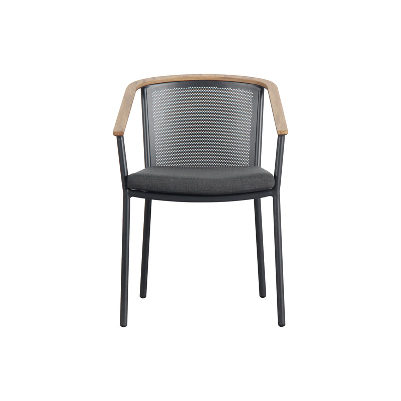 Cargue la imagen en el visor de la galería, Silla Zaid para Interior y Experior Color Gris Oscuro - GLA573510 CasaEaster