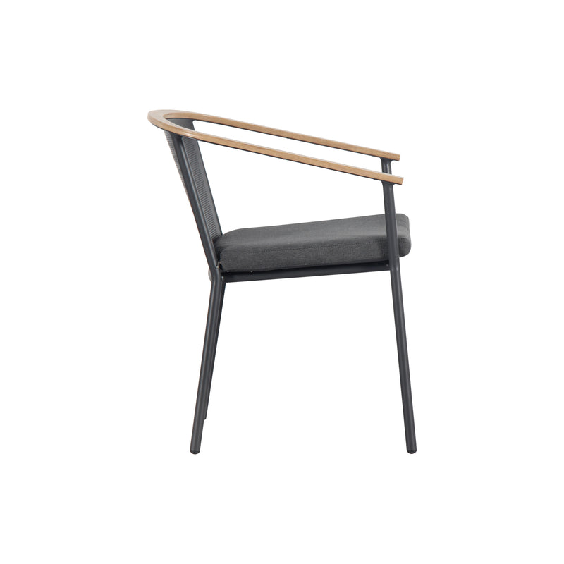 Cargue la imagen en el visor de la galería, Silla Zaid para Interior y Experior Color Gris Oscuro - GLA573510 CasaEaster