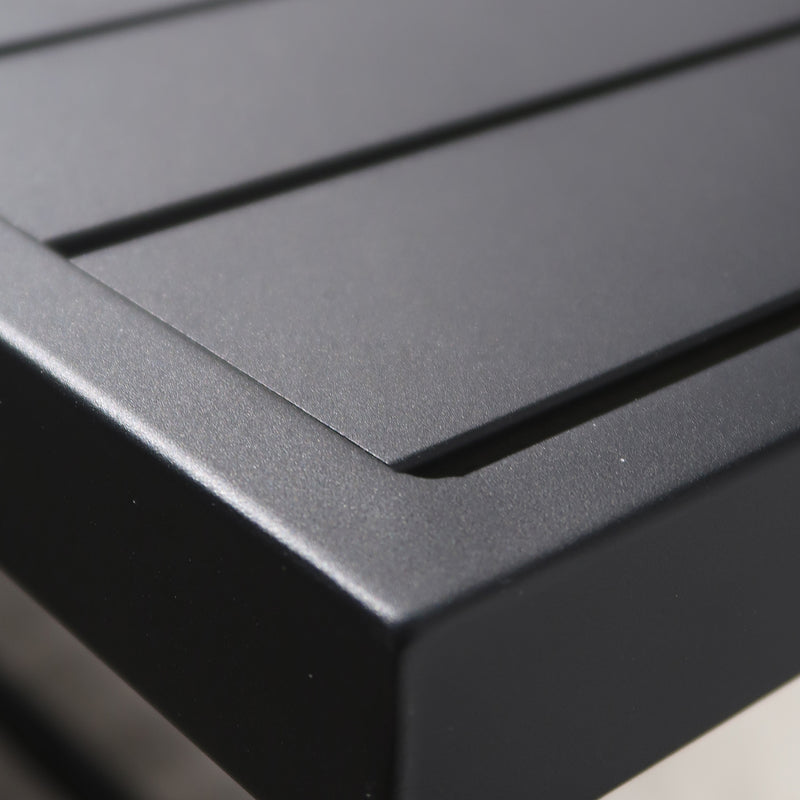 Cargue la imagen en el visor de la galería, Comedor Alto para interior y exterior Ancona + 4 bancos waterfall color Carbon - ANWACH