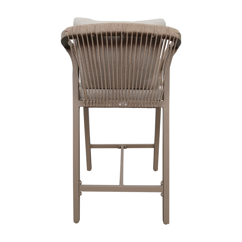Load image into Gallery viewer, White Aluminum Outdoor and Indoor High Chair ANCONA- 75704