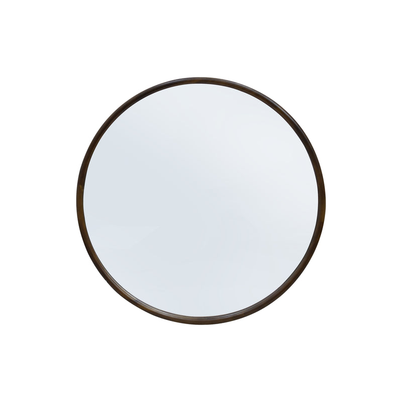 Cargue la imagen en el visor de la galería, Espejo decorativo Atunus color café  Diám. 70 cms - atunus