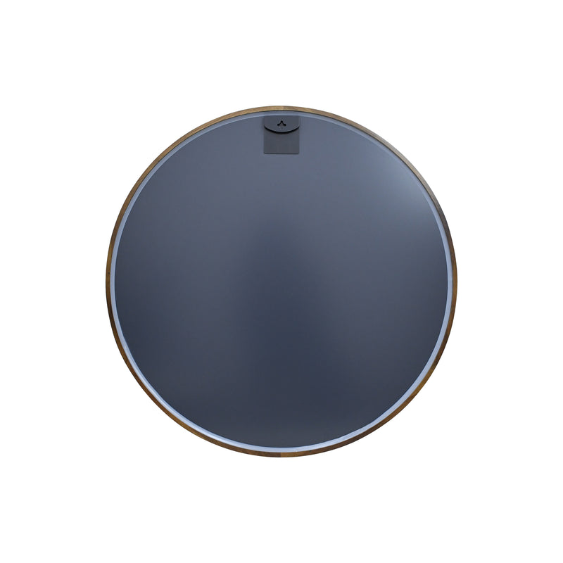 Cargue la imagen en el visor de la galería, Espejo decorativo Atunus color café  Diám. 70 cms - atunus