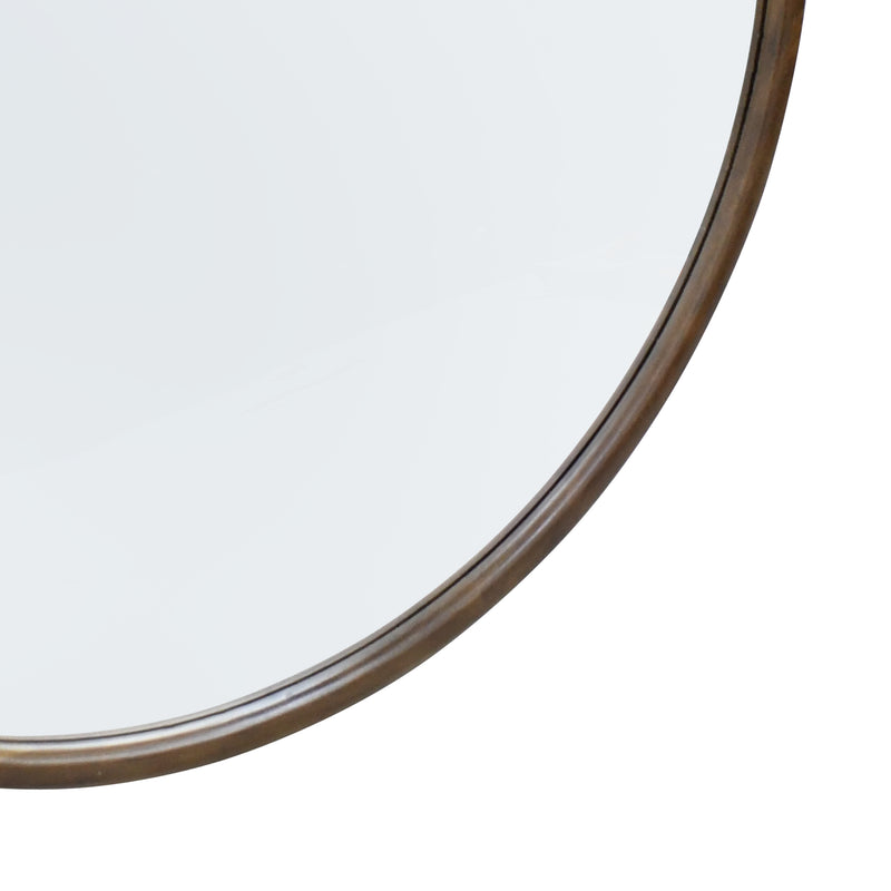 Cargue la imagen en el visor de la galería, Espejo decorativo Atunus color café  Diám. 70 cms - atunus