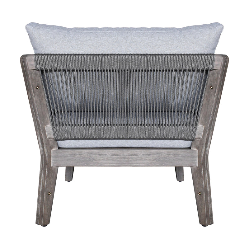 Cargue la imagen en el visor de la galería, Sillón Individual de madea Babylon color Gris - HUC39788