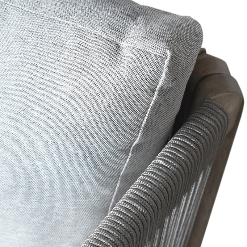 Cargue la imagen en el visor de la galería, Sillón Individual de madea Babylon color Gris - HUC39788