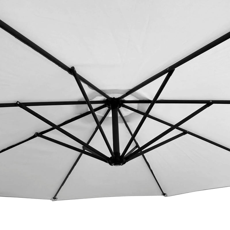 Load image into Gallery viewer, Sombrilla para Exterior Banana color blanco + base Lioux - BAN1010-23886CW22