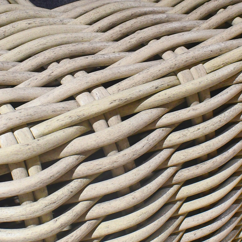 Cargue la imagen en el visor de la galería, Sala para Exterior e Interior de Rattan Color Carbon BURLEY TRIPLE-SRBT