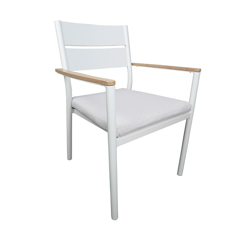 Cargue la imagen en el visor de la galería, Comedor Naturala + 8 silla naturala color blanco - GL3AQ41874312-ZYB