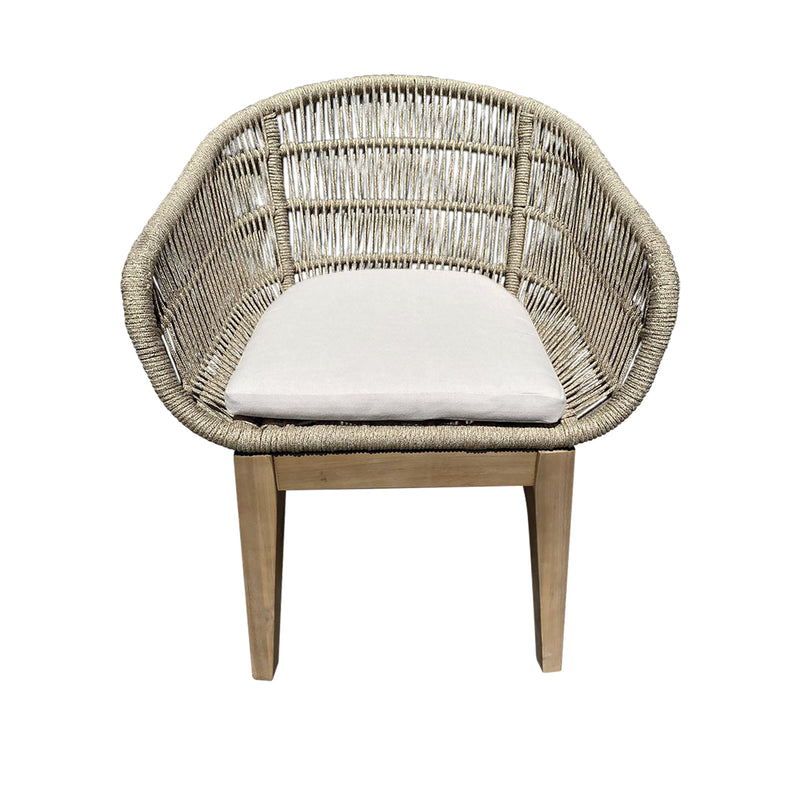 Cargue la imagen en el visor de la galería, Comedor para Exterior o Jardin Circular 1.5 M Talara + 6 Sillas Talara