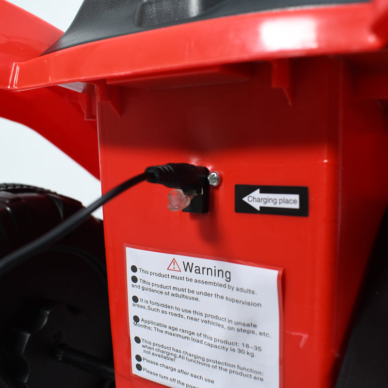 Cargue la imagen en el visor de la galería, Cuatrimoto eléctrica color rojo - JMB9199-RO