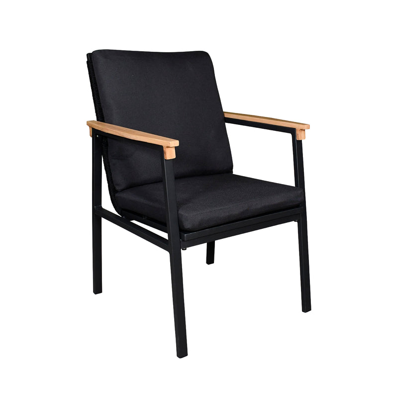 Load image into Gallery viewer, Comedor para Exterior Emily + 8 sillas Emile Carbon - em-8