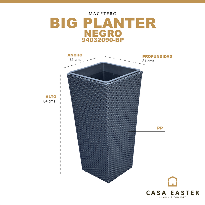 Cargue la imagen en el visor de la galería, Macetero de Plástico para Planta Big Planter - 94032090-BP