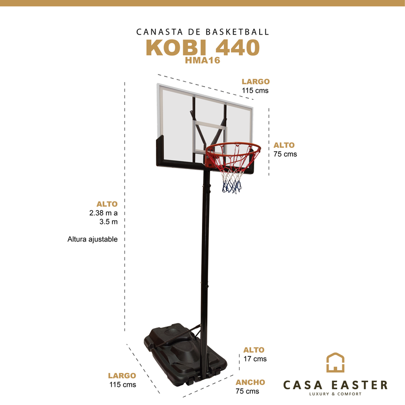 Cargue la imagen en el visor de la galería, Juego de Canasta para  Basketball para  Adulto Color  Blanco KOBI 440 -HMA16